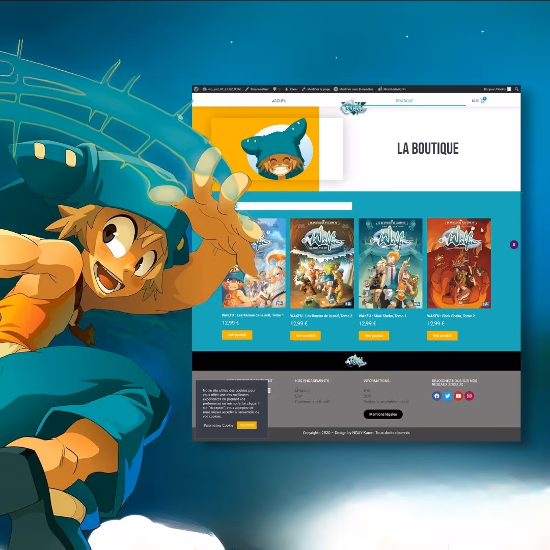 Wakfu manga boutique e-shopping